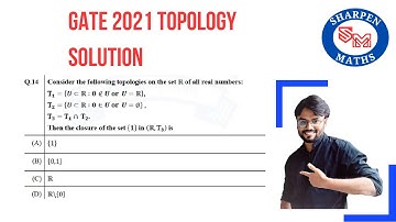 GATE 2023 || GATE 2021 Topology solution || Closure of set in Topological space