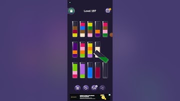 196-198 Level love water color sort puzzle game 2024