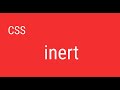 CSS - inert | JSer - Front-End Interview questions