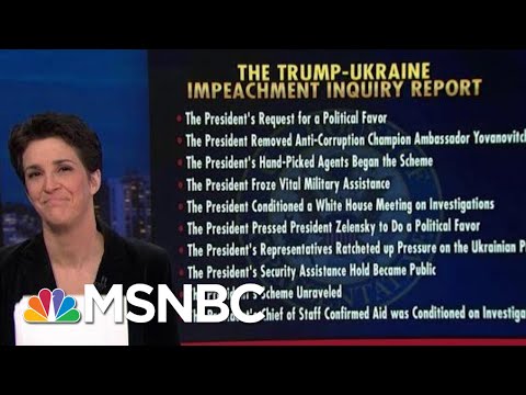 The Fastest, Easiest Way To Understand The Impeachment Report | Rachel Maddow | MSNBC