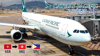 Cathay Pacific A330-300 | Ha Noi - Hong Kong - Manila | Trip Report