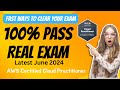 AWS Cloud Practitioner Exam Questions Dumps - 20 JUNE 2024 (CLF-C02)#awscertifiedcloudpractitioner