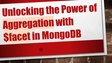 Unlocking the Power of Aggregation with $facet in MongoDB