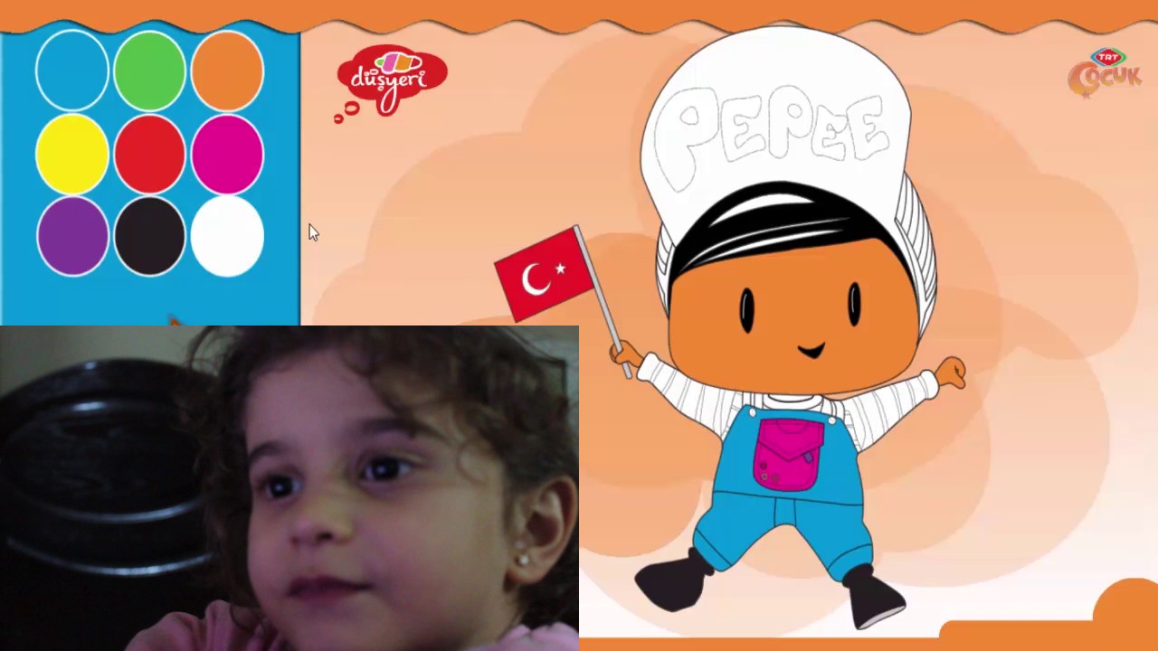 Pepee Ile Ilk Oyunum Pepee Boyama Oynuyoruz Eglenceli Egitici