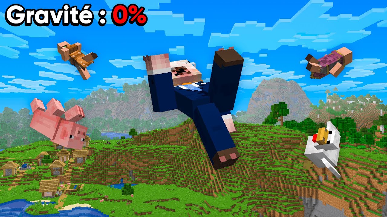 Finir Minecraft, mais la Gravité DIMINUE !