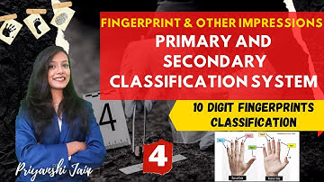 Primary and Secondary classification of Fingerprints | F4 | MSc, BSc, UGC-NET, CUET | Priyanshi Jain