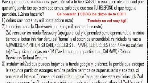 ERROR EN EL SCRIPT DE MONTAJE SD EXT2 Ace 5830L