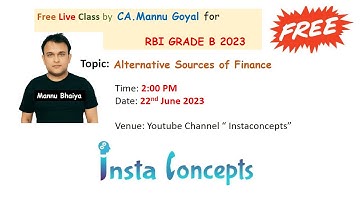 Alternative Sources of Finance Part 1 by CA. Mannu Goyal