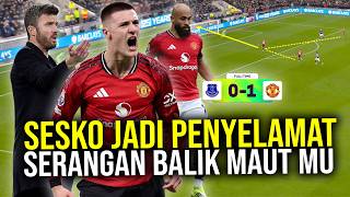 Download Lagu TAKTIK DORONG-DORONG EVERTON TAK MEMPAN! MU TAK TERKALAHKAN KEMBALI KE 4 BESAR  BERKAT GOL SESKO MP3
