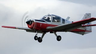 4Kᵁᴴᴰ Scottish Aviation Bulldog T1 Arrival &amp; Departure @ RIAT Fairford