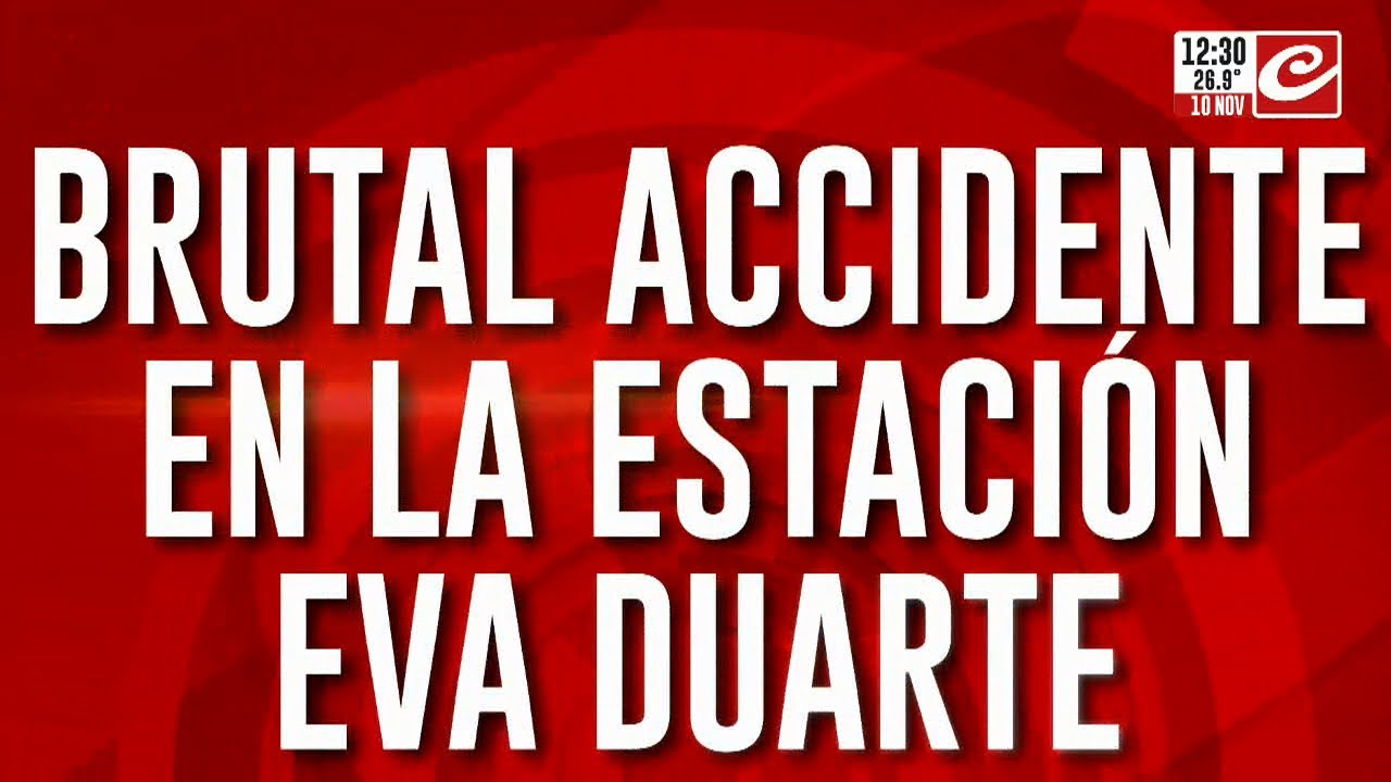 Brutal accidente en la estación Eva Duarte: tren se llevó puesto a auto y murió una persona