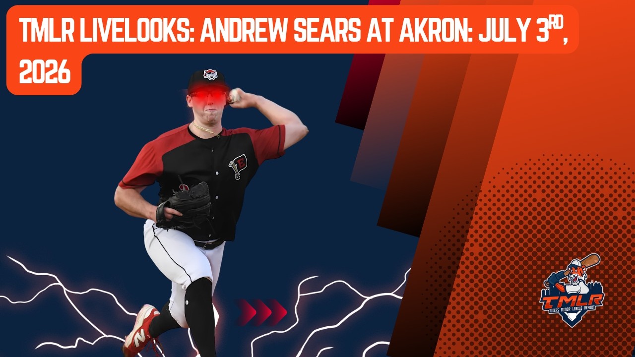 TMLR Livelooks: LHP Andrew Sears against Akron: July 3rd, 2026: