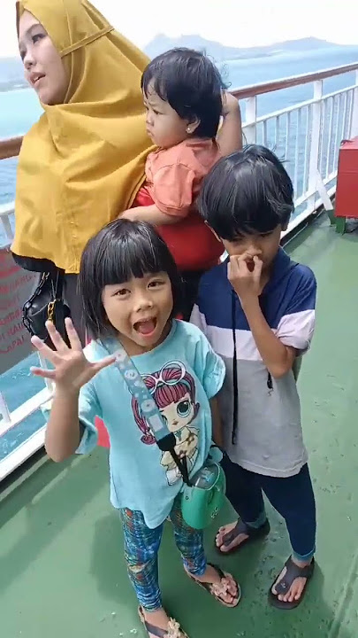 Naik Kapal ke Lampung 😍 #naikkapal #bakauheni # #shortvideo #jalanjalan