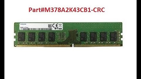 M378A2K43CB1-CRC Samsung 16GB DDR4 Non ECC PC4-19200 2400Mhz 2Rx8 Memory