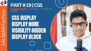 CSS DASAR - CSS DISPLAY NONE, VISIBILITY HIDDEN, & BLOCK  #html #css #webdev  #programming #project