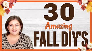 30 AMAZING FALL DIY'S | DOLLAR TREE FALL FARMHOUSE DIY | HIGH END IDEAS | TRASH TO TREASURE DIYS