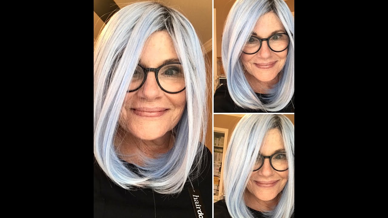 Blue-haired elderly lady - wide 2