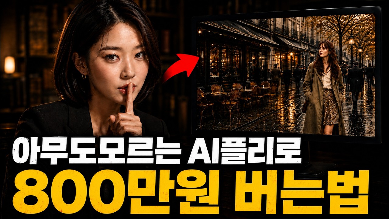 아직 10명도 안 하는 역대급 틈새시장, AI 플레이리스트 채널 만들어서 월 500만원씩 버는 방법 (채널 세팅 전부공개)