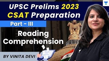 Reading Comprehension | Strategy and Tricks I Part -3 | CSAT for UPSC CSE | by Vinita Devi