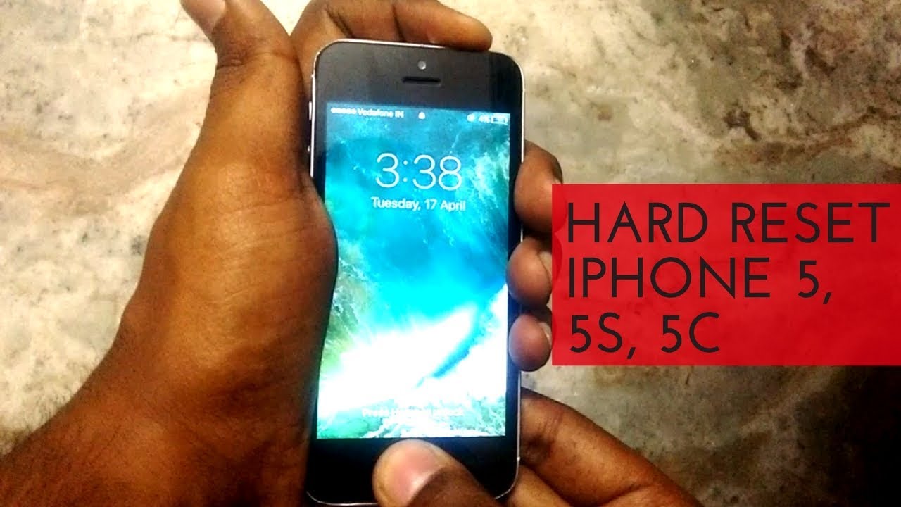 รีเซ็ต ไอ โฟน 5  New  How to hard reset iPhone 5,5s and 5c