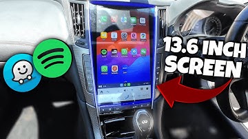 Infiniti Q50 Q60 13.6" Tesla-Style Screen With Wireless Apple CarPlay Android Auto MK6