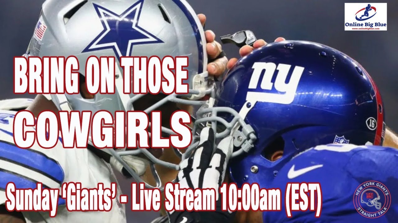 New York Giants Sunday Live Stream 1000am (EST) - NY Giants vs Dallas Cowboys PREVIEW! With RZeroB