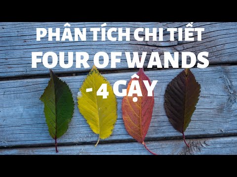 TỰ HỌC TAROT - Four of Wands/4 Gậy- Hướng Dẫn Chi Tiết