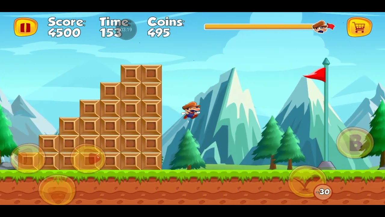 I tried super mario game 🎮😂 | Wait For End 😁