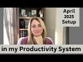 Monthly Productivity Setup | April 2025
