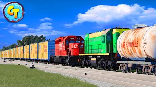 Train Accidents Derailments ✅ Head on Trains Collisions #2 ✅ BeamNG DRIVE