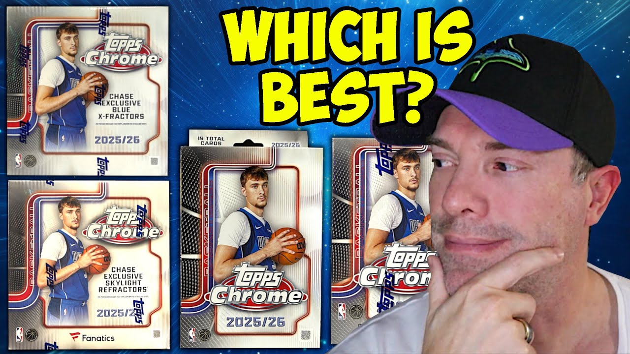 Opening 2025/26 Topps Chrome Basketball Cards Hanger, Blaster, Mega, Fanatics