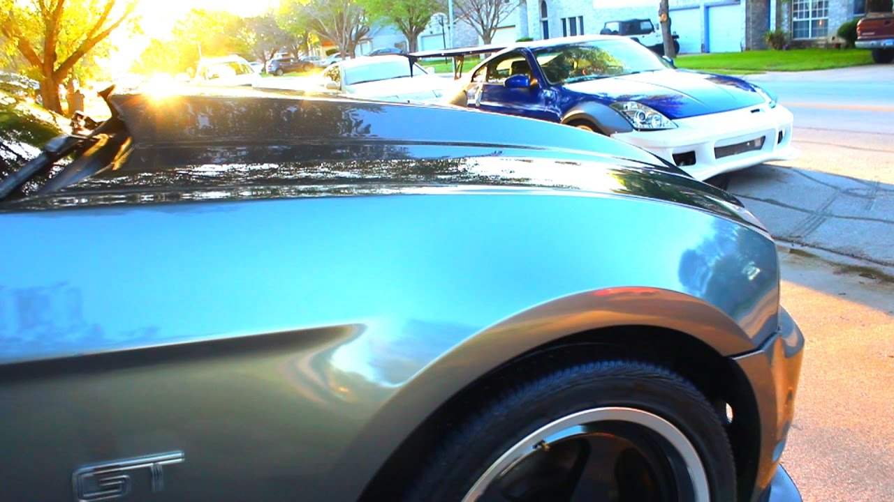 NEW HOOD INSTALL FOR THE MUSTANG YouTube