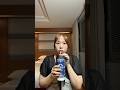 ウォニョンがCHAGEEを初めて飲んだ時のまね