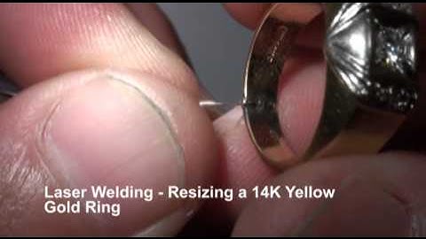 Laser Welding - Resizing 14K Gold Ring