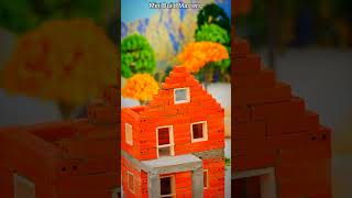 Mini Build Masters 🏡 Tiny House with Stairs Build | Satisfying Mini Construction #Shorts