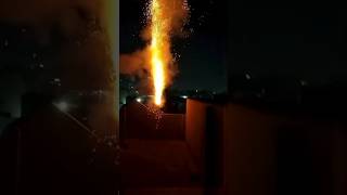 |Funny Sky Shot Reaction 😂🎆|Supreme da Green Blast💚 First punjabi video 😅#testing #shorts #crackers