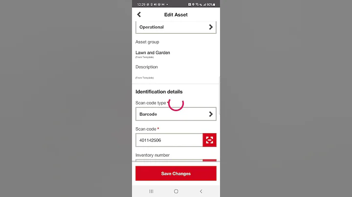 Editing Scan Code on the Hilti ON!Track App   Iden...