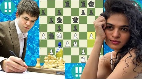 Magnus Carlsen vs Tania Sachdev | Stunning Strategies and Bold Moves