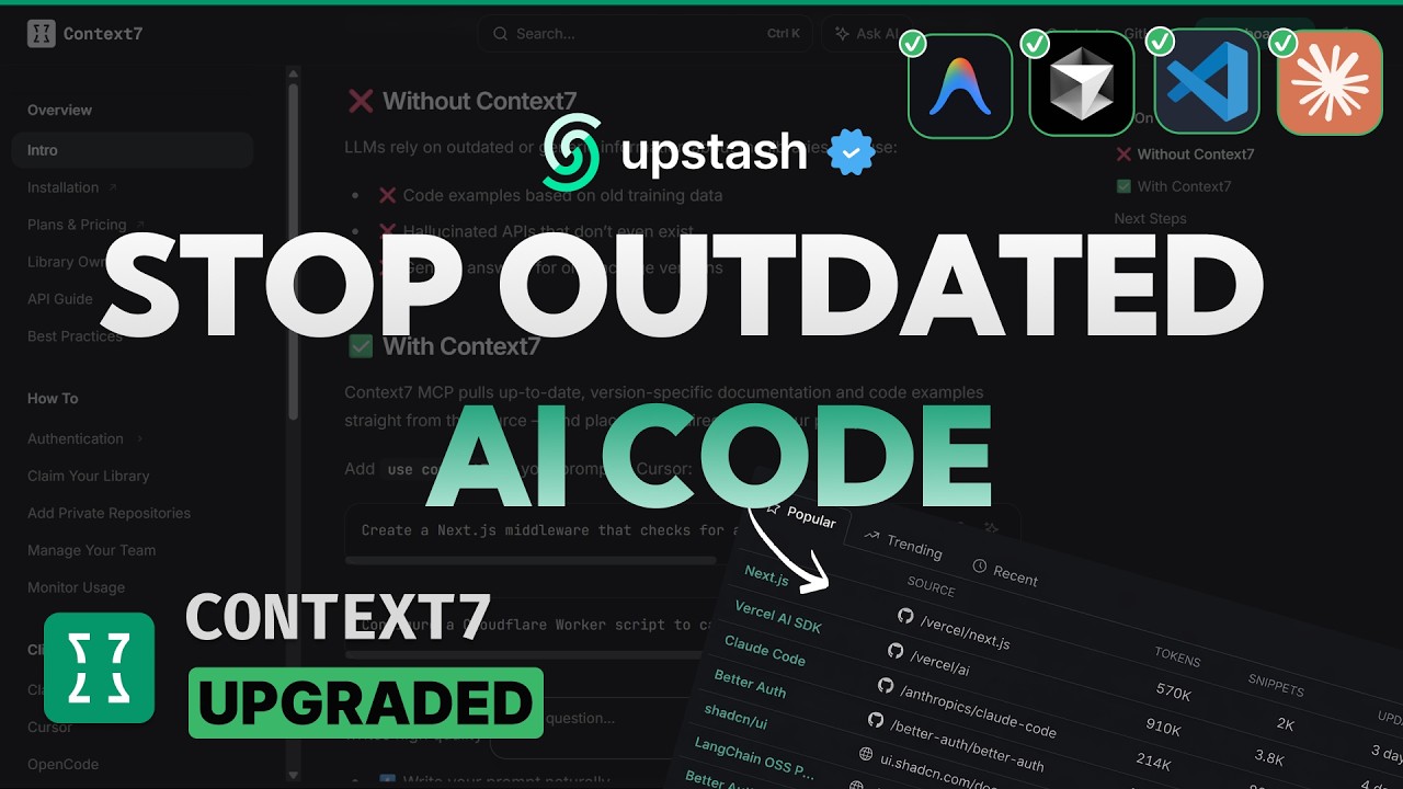 Make AI Use Live Documentation with Context7 MCP - YouTube