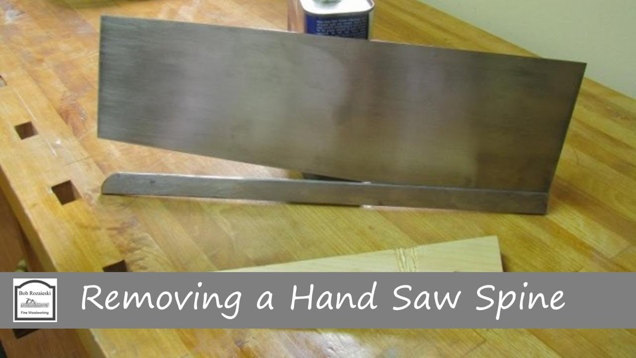 How to Repair a Bent Backsaw Hand Saw