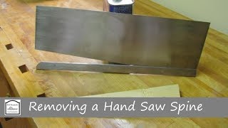How to Repair a Bent Backsaw
