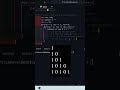 Binary right angle triangle pattern in JavaScript