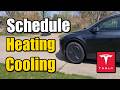 How to Precondition Tesla to Heat & Cool on a Schedule - Easy Tutorial