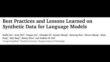 [QA] Best Practices and Lessons Learned on Synthetic Data for Language Models