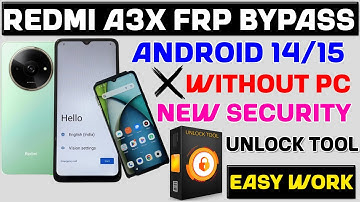 Redmi A3x FRP Bypass Two Method - Without PC | Redmi Frp Bypass Unlock Tool New Security One Click 