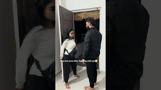 When she's angry 👀😁 #angry #wife #couple #marriage #funny #shorts #comedy #explore