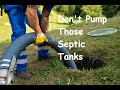 Don't pump those Septic Tanks