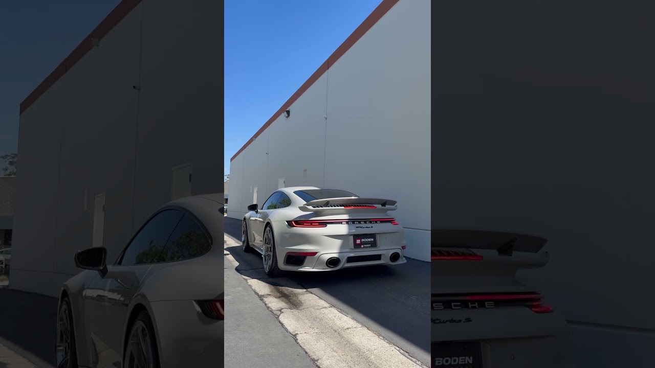 Porsche 992 Turbo S with BOV and Catback Exhaust by Boden Autohaus 