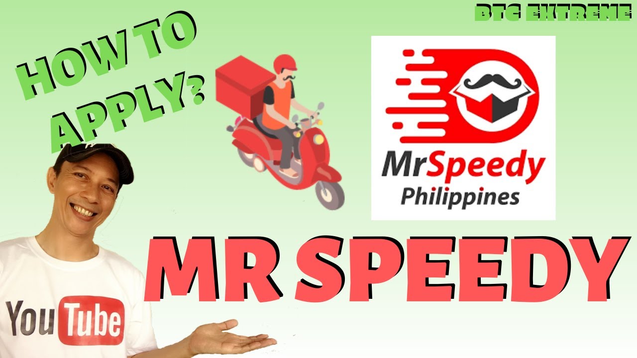 MR SPEEDY Delivery Rider | Driver Courier Philippines - YouTube