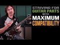 Striving for Guitar Parts with Maximum Compatibility